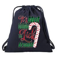 Its Not Going To Lick Itself Ugly Christmas Drawstring Bag