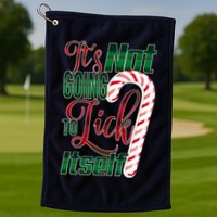 Its Not Going To Lick Itself Ugly Christmas Golf Towel