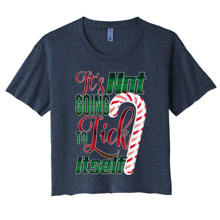 Its Not Going To Lick Itself Ugly Christmas Crop Top