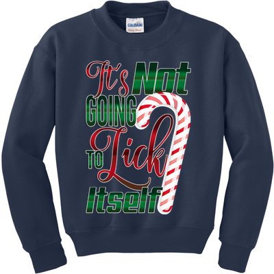 Its Not Going To Lick Itself Ugly Christmas Kids Sweatshirt