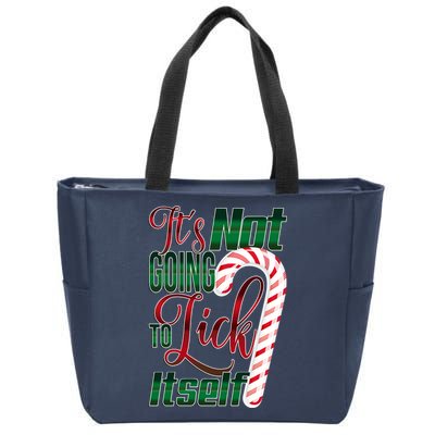 Its Not Going To Lick Itself Ugly Christmas Zip Tote Bag
