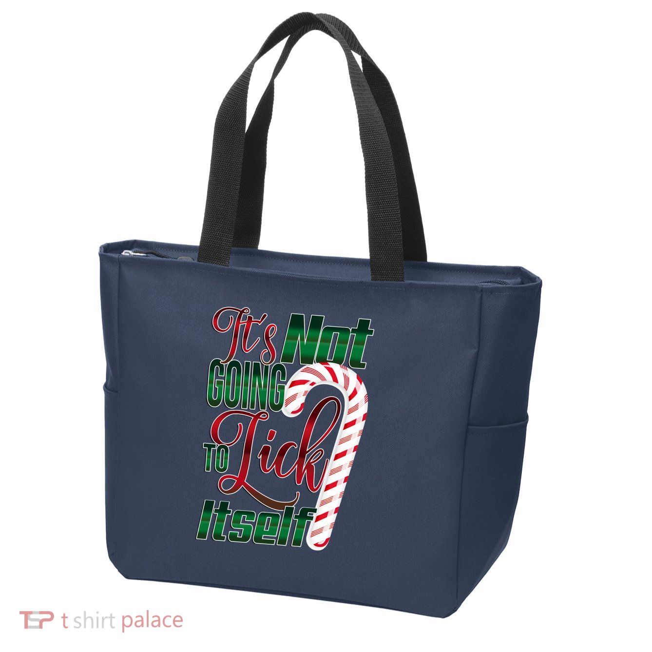 Its Not Going To Lick Itself Ugly Christmas Zip Tote Bag
