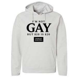 Im Not G.Ay But $20 Is $20 I Made $20 At The Dorian Electra Concert Performance Fleece Hoodie