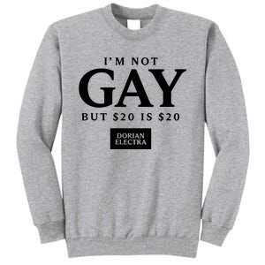 Im Not G.Ay But $20 Is $20 I Made $20 At The Dorian Electra Concert Tall Sweatshirt