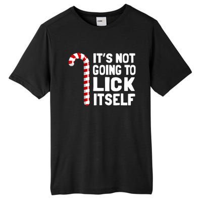 It’S Not Going To Lick Itself Christmas Candy Cane Tall Fusion ChromaSoft Performance T-Shirt