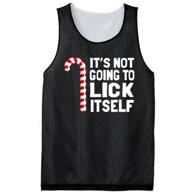 It’S Not Going To Lick Itself Christmas Candy Cane Mesh Reversible Basketball Jersey Tank