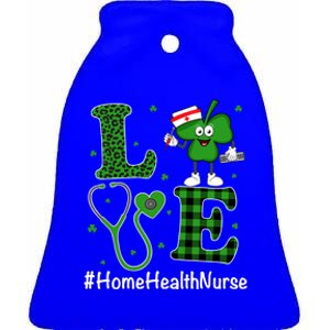 Irish Nurse Gift St Patricks Day Love Home Health Nurse Gift Ceramic Bell Ornament