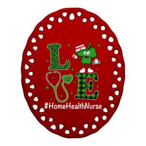 Irish Nurse Gift St Patricks Day Love Home Health Nurse Gift Ceramic Oval Ornament