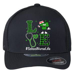 Irish Nurse Great Gift St Patricks Day Love School Nurse Life Gift Flexfit Unipanel Trucker Cap