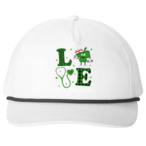 Irish Nurse Great Gift St Patricks Day Love School Nurse Life Gift Snapback Five-Panel Rope Hat