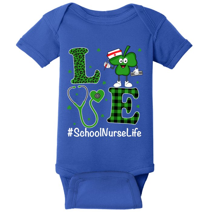 Irish Nurse Great Gift St Patricks Day Love School Nurse Life Gift Baby Bodysuit