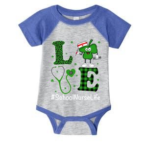 Irish Nurse Great Gift St Patricks Day Love School Nurse Life Gift Infant Baby Jersey Bodysuit