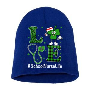 Irish Nurse Great Gift St Patricks Day Love School Nurse Life Gift Short Acrylic Beanie