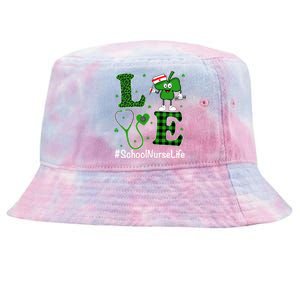 Irish Nurse Great Gift St Patricks Day Love School Nurse Life Gift Tie-Dyed Bucket Hat