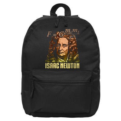 Isaac Newton Gravitation Physicist Physics Science Astronomy 16 in Basic Backpack