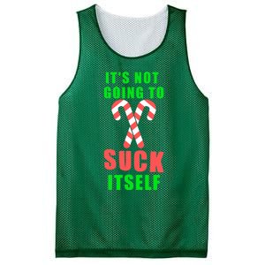 Its Not Going To Suck Itself Funny Inappropriate Xmas Mesh Reversible Basketball Jersey Tank