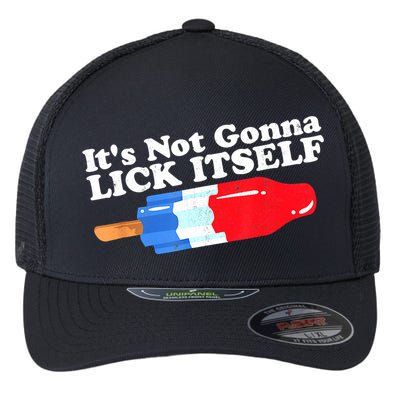 Its Not Gonna Lick Itself Funny Popsicle 4th Of July Gifts Flexfit Unipanel Trucker Cap