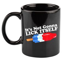Its Not Gonna Lick Itself Funny Popsicle 4th Of July Gifts 11oz C Handle Ceramic Mug