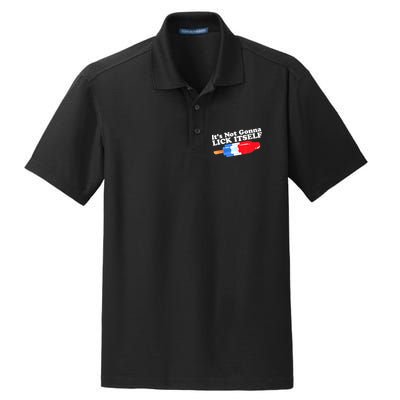 Its Not Gonna Lick Itself Funny Popsicle 4th Of July Gifts Dry Zone Grid Polo