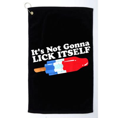 Its Not Gonna Lick Itself Funny Popsicle 4th Of July Gifts Golf Towel