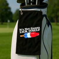 Its Not Gonna Lick Itself Funny Popsicle 4th Of July Gifts Golf Towel