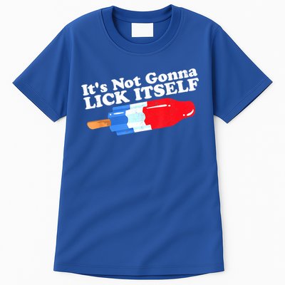 Its Not Gonna Lick Itself Funny Popsicle 4th Of July Gifts Tall T-Shirt