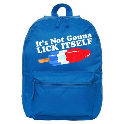 Its Not Gonna Lick Itself Funny Popsicle 4th Of July Gifts 16 in Basic Backpack