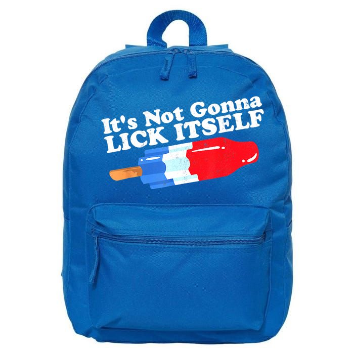 Its Not Gonna Lick Itself Funny Popsicle 4th Of July Gifts 16 in Basic Backpack