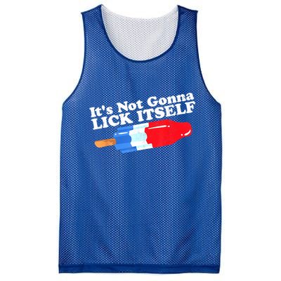 Its Not Gonna Lick Itself Funny Popsicle 4th Of July Gifts Mesh Reversible Basketball Jersey Tank