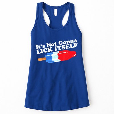 Its Not Gonna Lick Itself Funny Popsicle 4th Of July Gifts Womens Tank Top