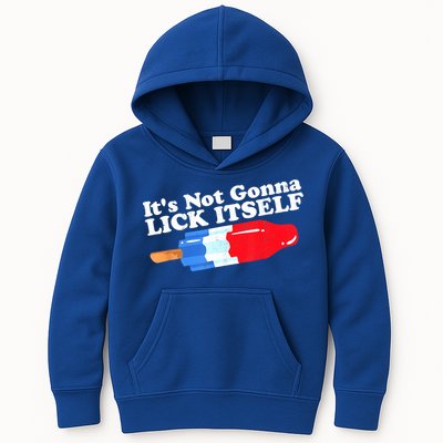 Its Not Gonna Lick Itself Funny Popsicle 4th Of July Gifts Kids Hoodie