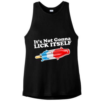 Its Not Gonna Lick Itself Funny Popsicle Ladies PosiCharge Tri-Blend Wicking Tank