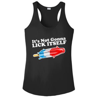 Its Not Gonna Lick Itself Funny Popsicle Ladies PosiCharge Competitor Racerback Tank