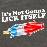 Its Not Gonna Lick Itself Funny Popsicle Cotton Canvas Backpack