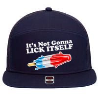 Its Not Gonna Lick Itself Funny Popsicle 7 Panel Mesh Trucker Snapback Hat