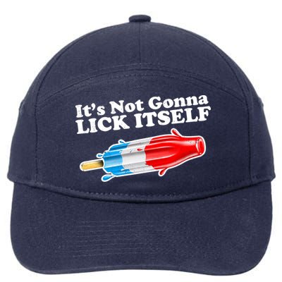 Its Not Gonna Lick Itself Funny Popsicle 7-Panel Snapback Hat