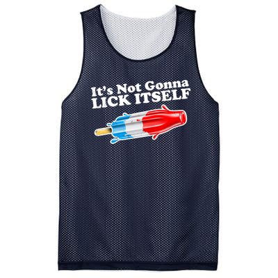 Its Not Gonna Lick Itself Funny Popsicle Mesh Reversible Basketball Jersey Tank