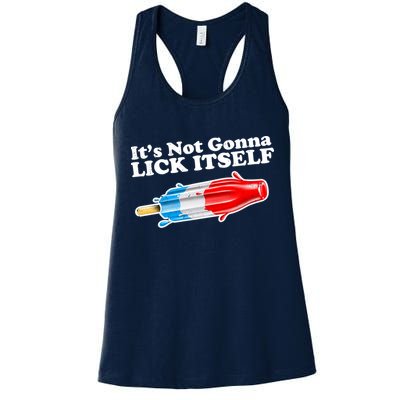 Its Not Gonna Lick Itself Funny Popsicle Womens Tank Top
