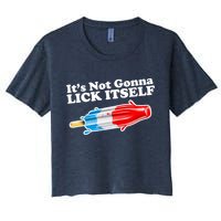 Its Not Gonna Lick Itself Funny Popsicle Crop Top