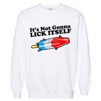 Its Not Gonna Lick Itself Funny Popsicle Garment-Dyed Sweatshirt