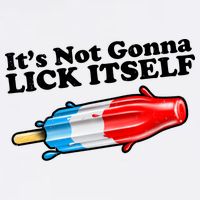 Its Not Gonna Lick Itself Funny Popsicle Garment-Dyed Sweatshirt