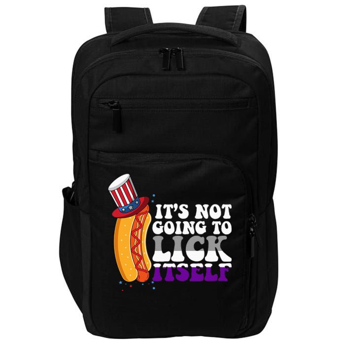 Its Not Gonna Lick Itself Lgbtq Funny Asexual Pride Ally Impact Tech Backpack