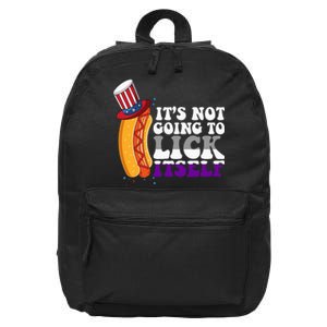 Its Not Gonna Lick Itself Lgbtq Funny Asexual Pride Ally 16 in Basic Backpack