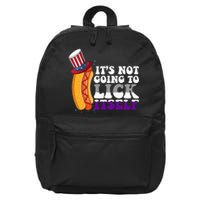 Its Not Gonna Lick Itself Lgbtq Funny Asexual Pride Ally 16 in Basic Backpack