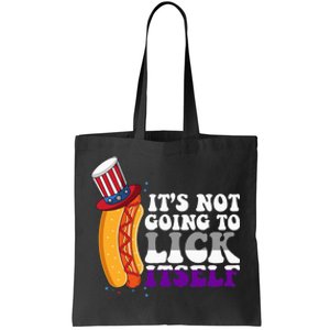 Its Not Gonna Lick Itself Lgbtq Funny Asexual Pride Ally Tote Bag