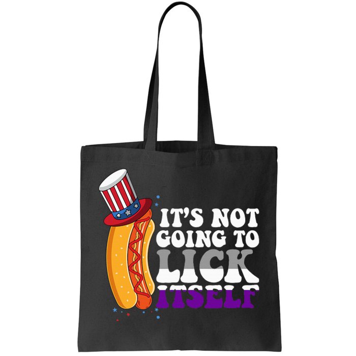 Its Not Gonna Lick Itself Lgbtq Funny Asexual Pride Ally Tote Bag