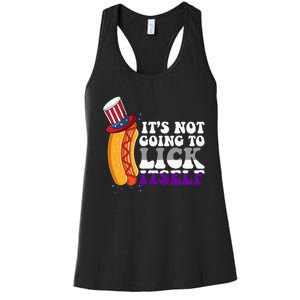 Its Not Gonna Lick Itself Lgbtq Funny Asexual Pride Ally Women's Racerback Tank