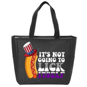 Its Not Gonna Lick Itself Lgbtq Funny Asexual Pride Ally Zip Tote Bag