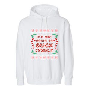 Its Not Going To Suck Itself Candy Cane Funny Christmas Joke Cute Gift Garment-Dyed Fleece Hoodie