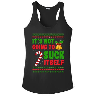 ItS Not Going To Suck Itself Christmas Funny Candy Cane Gift Ladies PosiCharge Competitor Racerback Tank